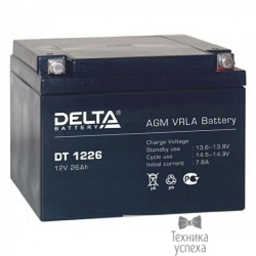 Delta Delta DT 1226 (26 А\ч, 12В) свинцово- кислотный аккумулятор 5863889