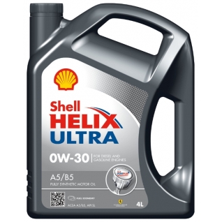 Моторное масло SHELL Helix Ultra 0w-30 A5/B5 4 литра