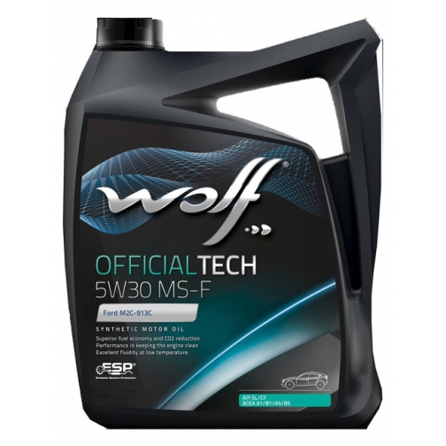 Моторное масло WOLF OFFICIALTECH 5W30 MS-F 4л 5921833