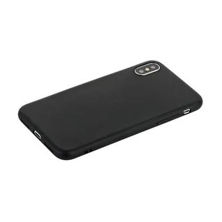 Чехол силиконовый для iPhone XS/ X (5.8") уплотненный в техпаке (черный) Superthin
