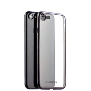 Чехол-накладка силикон Deppa Gel Plus Case D-85281 для iPhone SE (2020г.)/ 8/ 7 (4.7) 0.9мм Черный матовый борт
