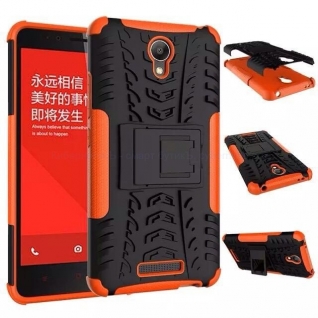 Xiaomi RedMi Note 2 усиленный бампер (оранжевый)