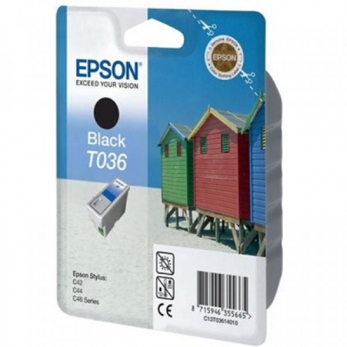 Оригинальный картридж T036140 для EPSON ST C42, C44, C46 чёрный, струйный 8145-01 849915