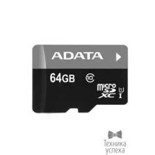 A-data Micro SecureDigital 64Gb A-DATA AUSDX64GUICL10-RA1 MicroSDXC Class 10 UHS-I, SD adapter