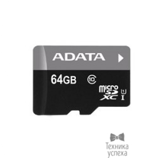 A-data Micro SecureDigital 64Gb A-DATA AUSDX64GUICL10-RA1 MicroSDXC Class 10 UHS-I, SD adapter 2746316