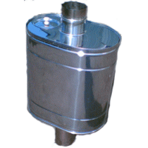 Бак для бани из нержавейки, 55 (на трубу D 115 мм), сталь AISI 430