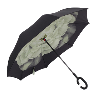Зонт наоборот Up Brella белая роза