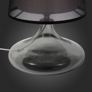 Настольная лампа St Luce Хром, Дымчатый/Черный, Белый E27 1*60W