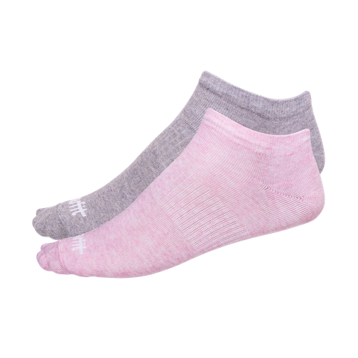 Носки низкие Starfit Sw-205, розовый меланж/светло-серый меланж, 2 пары размер 35-38 42219755