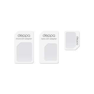 Адаптер Nano & Micro Sim card & игла Deppa D-74000 Белый