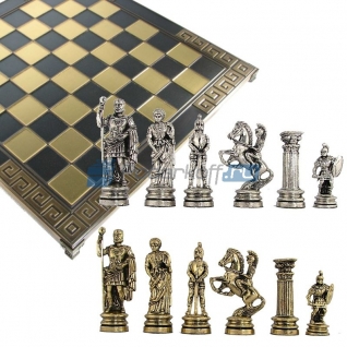 Шахматы с тематическими фигурами "Древний мир", большие