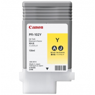 Картридж Canon PFI-102Y для Canon IPF500, 600, 700, оригинальный, жёлтый 7545-01