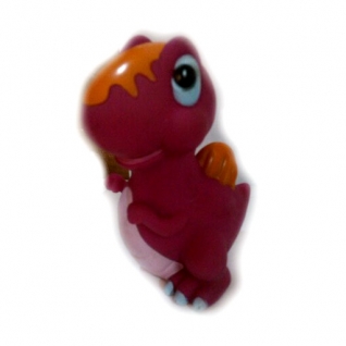 Резиновая игрушка-пищалка Dinosaur Prak - Динозавр, розовый Yako Toys