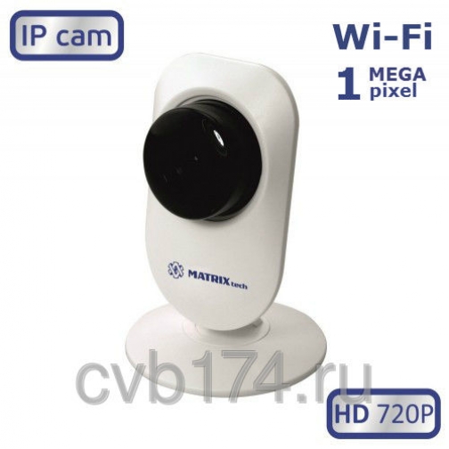Компактная IP видеокамера MATRIX MT-CM720IP7 Wi-Fi 1 Мп HD 720P с встроенным ... 1979980