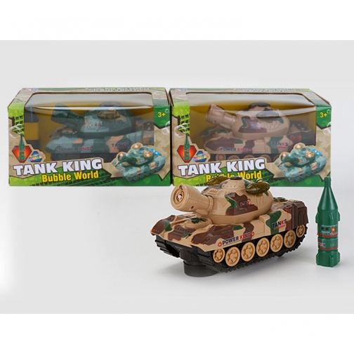 Игрушечный танк Power King (свет, звук, пускает мыльные пузыри) 37739429 1