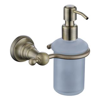 KAISER KH-4210, Дозатор для жидкого мыла настенный (стекло) бронза (латунь)