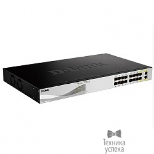 D-Link D-Link DXS-1100-16SC/A1A PROJ Настраиваемый коммутатор EasySmart с 14 портами 10GBase-X SFP+ и 2 комбо-портами 10GBase-T/SFP+