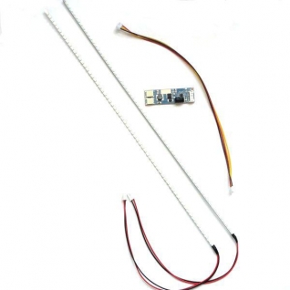 Комплект для подсветки тв/монитора (до 23") (2 светодиодные линейки+драйвер+провода)