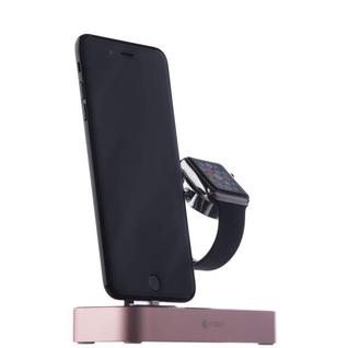 Док-станция&USB-концентратор COTEetCI Base (B18)MFI для Apple Watch & iPhone X/ 8 Plus 2in1 stand (CS7200-MRG) Розовое золото