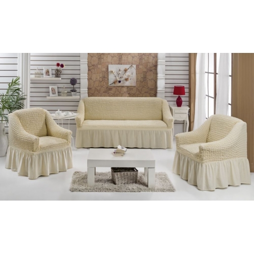 Набор текстильный для дома Диван, 2 кресла, кровать, ваниль 37678810 1