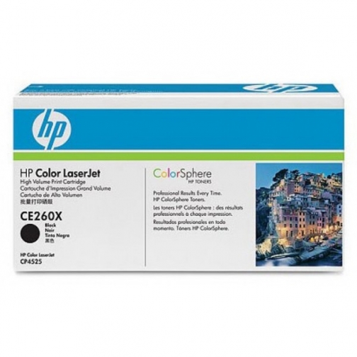 Оригинальный картридж HP CE260X для HP Сolor LJ CP4525, чёрный, 17000 стр. 849-01 Hewlett-Packard 852459 1