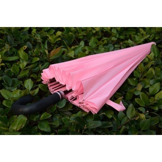 Зонт трость розовый 24 спицы, Mabu