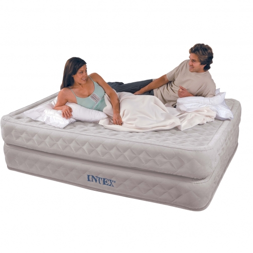 Надувной матрас-кровать Supreme air-flow со встроенным насосом Intex 37711734 1