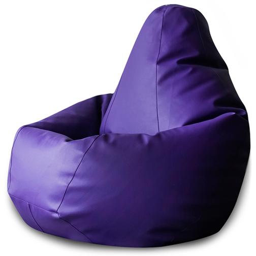 Кресло Мешок Груша Фиолетовая ЭкоКожа (3XL, Классический) DreamBag 42513012