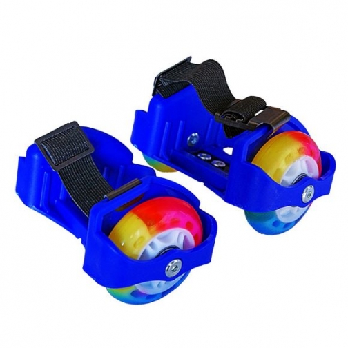 Двухколесные ролики (свет), синие, 2 шт. Moby Kids 37714748
