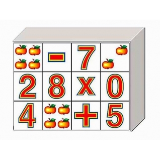 Традиционные кубики "Арифметика на кубиках" Десятое Королевство
