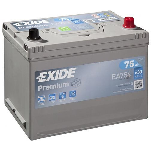Аккумулятор легковой Exide Premium EA754 75 Ач 37900251