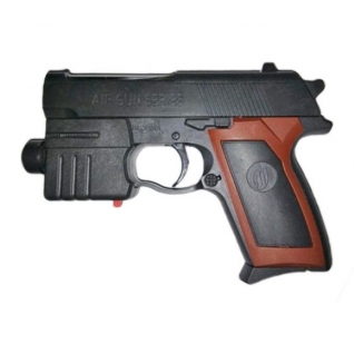 Механический пистолет с фонариком, 12.5 см Shantou