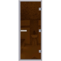Дверь 60G для хамама (турецкой бани) 7х 19, бронза