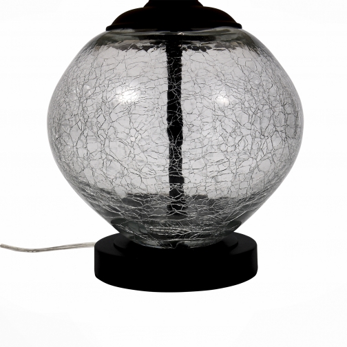 Настольная лампа St Luce Коричневый, Прозрачное стекло с трещинами/Бежевый E27 1*60W (и 37397112 6