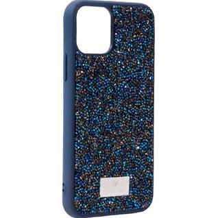 Чехол-накладка силиконовая со стразами SWAROVSKI Crystalline для iPhone 11 Pro (5.8") Темно-синий №3