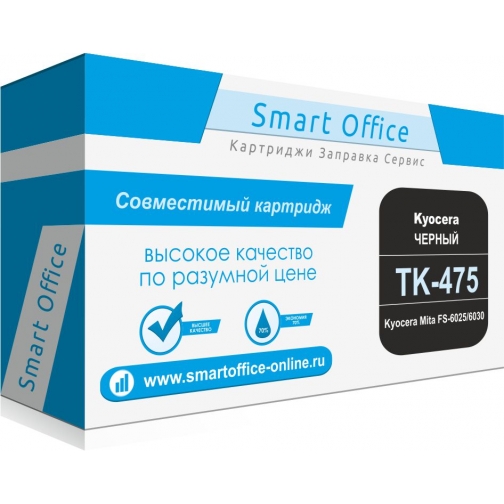 Совместимый тонер-картридж TK-475 для Kyocera Mita FS-6025, 6030, чёрный (15000 стр.) без чипа 9083-01 Smart Graphics 849737