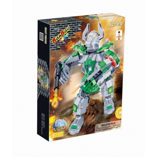 Конструктор Робот, зеленый, 215 деталей BanBao 37705826