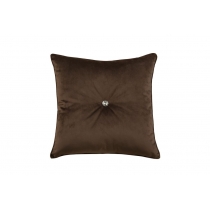 Подушка декоративная со стразой квадратная 400х400 Шоколадный ликер 33