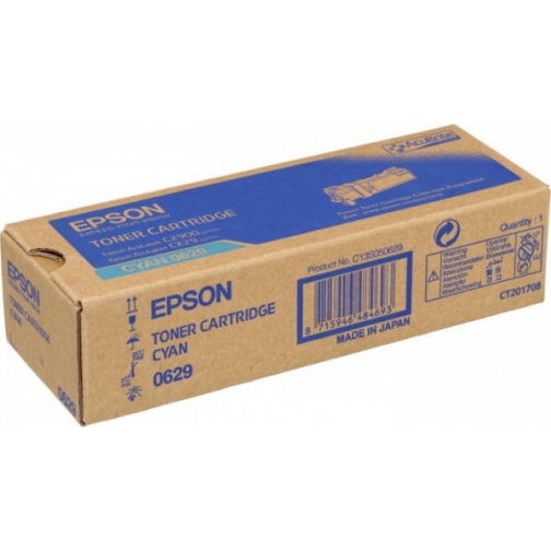 Картридж Epson S050629 (C13S050629) для Epson AcuLaser C2900, CX29, оригинальный, голубой, 2500 стр. 9854-01 5688733