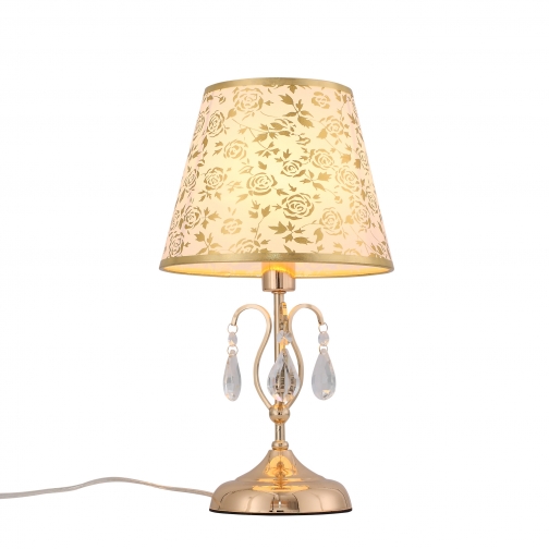Настольная лампа St Luce Золото, Прозрачный/Бежевый, Золото E14 1*40W 37397153 5