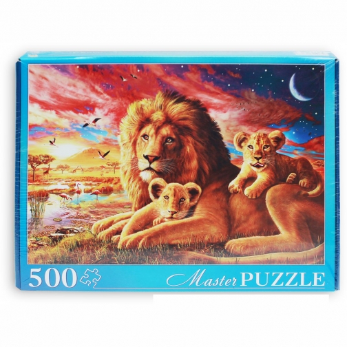 Пазл Masterpuzzle - Львы на закате, 500 элементов Рыжий кот 37745591