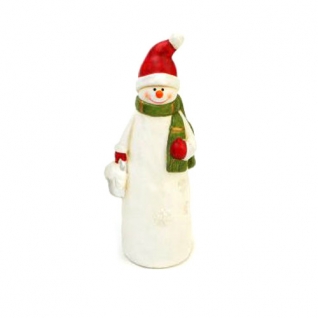 (УЦЕНКА) Сувенир "Снеговик" в красной шапке, 16 см Новогодняя сказка