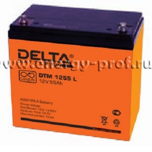 Аккумуляторные батареи Delta Аккумуляторная батарея DTM 1255 L 1242267