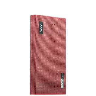 Аккумулятор внешний универсальный Hoco B12A-13000 mAh Carbon fiber power bank (2 USB: 5V-2.1A&2.1A) Red Красный