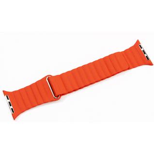 Ремешок кожаный COTEetCI W7 Leather Magnet Band (WH5206-OR) для Apple Watch 44мм/ 42мм Оранжевый
