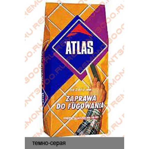 АТЛАС Затирка №36 темно-серая (5кг) / ATLAS Затирка для швов №36 темно-серая (5кг) Атлас 2169381