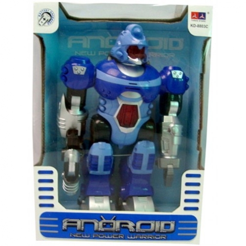 Интерактивный робот (свет, звук), синий, 25 см Junfa Toys 37712290 4