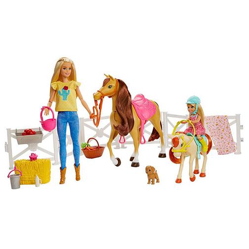 Куклы и пупсы Mattel Barbie Mattel Barbie FXH15 Барби Кукла Челси и любимые лошадки 42307154