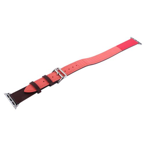 Ремешок кожаный COTEetCI W36 Fashoin Leather (WH5261-44-BRR) для Apple Watch 44мм/ 42мм (Long) Коричневый-Розовый 42531617