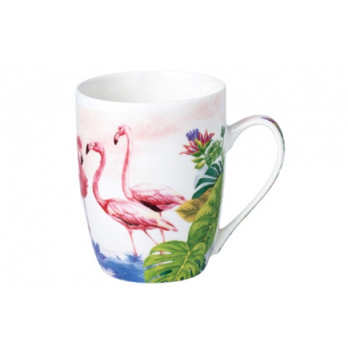 Кружка фарфоровая Фламинго тюльпан 340 мл 37774515